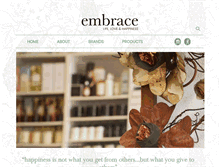 Tablet Screenshot of embracelifeloveandhappiness.com.au